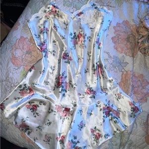 Victorias secret gold label vintage floral slip dress